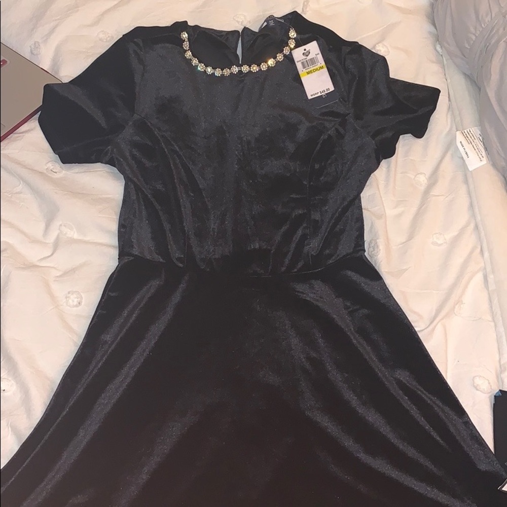 Black skater dress
